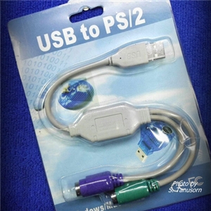 หัวแปลงพอร์ต USB เป็น PS2 สำหรับเมาส์และคีย์บอร์ด PS2