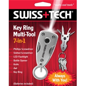 SWISS-TECH Key Ring Multi-Tool 7-in-1 