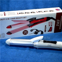  ที่หนีบผม JMF-2215B รุ่น 2 in 1 Hair Beauty Set สีขาว